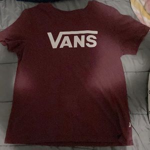 Vans burgundy T-shirt